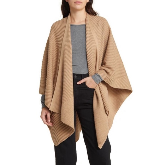 All Saints Sweaters - ALLSAINTS Travelling Ruana Sweater Shawl